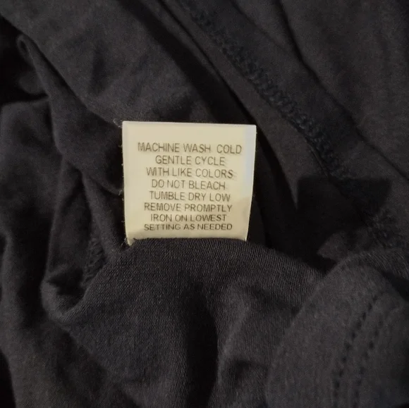 NY Collection Navy Blue Mesh Floral Embroidered Top with 3/4 Ruffle Sleeves 2X - Picture 9 of 9